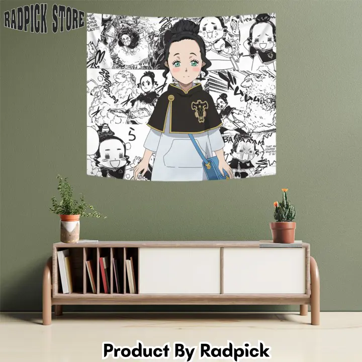 Papittson charmy tapestry custom black clover anime manga room wall decor  rp5941689